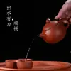 Tetera de Arcilla Púrpura, Hecha a Mano, Resistente al Agua, Arcilla Púrpura Original, Tetera Xishi Estilo Antiguo para Preparar Té, Uso Doméstico, Juego de Té Kung Fu