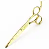 Tijeras Profesionales para Peluquería Color Oro Negro Flor de Cerezo, Tijeras para Cortar el Cabello, Tijeras Planas, Tijeras Entresacadoras, Tijeras para Flecos, Tijeras Entresacadoras, Disponibles en 7 Colores