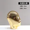Tienda de Ropa Soporte para Sombreros Exhibidor Modelo de Sombrero Soporte para Cabello Accesorios para Tienda de Ropa Soporte de Metal Cromado para Sombreros Soporte para Sombreros