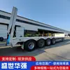 Exportação Suprimento Semirreboque Plataforma Baixa Pesado 15m 4 Eixos 80 Ton Veículo Especial para Transporte de Carga Superdimensionada e Maquinário de Engenharia