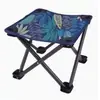 Taburete Plegable de Cuatro Patas para Exteriores para Acampar y Pícnics, Ligero y Estable, Taburete de Pesca Portátil para Bocetos Artísticos