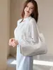 Bolsa feminina vintage de alta qualidade, grande capacidade, luxo leve transfronteiriço, nova moda popular, bolsa casual de ombro e sob o braço
