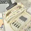Bolsa de Lápis Estilo Japonês Ika Wa Pain Bolsa de Pão Coração de Menina Fofo de Alto Valor Grande Capacidade Impressa Bolsa de Armazenamento Multifuncional