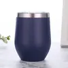 Venta directa de fábrica 12 oz taza de doble pared de acero inoxidable 304 tapa push-pull taza para beber directamente taza casera de gran barriga en forma de U