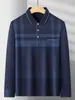 Camiseta de Otoño de Manga Larga para Papá para Hombre Bolsillo Real para Hombres de Mediana Edad y Mayores Apalancamiento Polo para Hombre