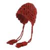 Nuevo Sombrero de Crochet de Otoño e Invierno para Mujer Sombrero Tejido con Borla de Trigo Moda Artística Sombrero Pulóver Sombrero de Lana de Moda