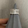 Anillo de Plata Esterlina Estilo Hip-Hop para Mujer Ins Moderno Cool Letra Personalizado Exagerado Forma Retro Ajustable Sentido de Alto Nivel