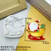 Papai Noel de Natal Mini Árvore de Natal Veado Boneco de Neve Molde de Silicone DIY Chocolate Mousse Fondant