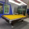 Mesa de Billar Americano de Nueve Bolas Tipo Estándar Azul para Adultos Mesa de Ping Pong de Interior para el Hogar Mesa de Billar Dos en Uno