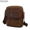 Bolsa de Ombro de Lona Vintage Bolsa para Fotografia de Câmera Bolsa Transversal Masculina Negócio Direto da Fábrica Bolsa Masculina Pequena Bolsa Lateral Bolsa de Peito