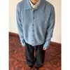 Suéter Cárdigan de Punto Grueso Estilo Americano para Hombres y Mujeres, Nuevo Estilo Primavera/Otoño, Holgado, Versátil, Estilo Perezoso, Ropa Exterior de Manga Larga