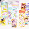 Pingzhang Pegatinas Serie Circo Arcoíris Coreano ins Cinta de Lazo Cuaderno de Bocetos Pegatinas Decorativas DIY 9