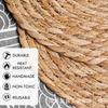 Posavasos de Paja Transfronterizos, Decoración de Restaurante, Bases Aislantes Redondas para Platos, Bases para Cazuelas, Posavasos de Café Tejidos de Tule, Manteles Individuales