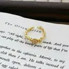 Anel Aberto Elegante Vintage de Zircônia de Nicho de Luxo com Estilo Cortesão, Adequado para Festas Noturnas, Anel Versátil de Luxo Leve