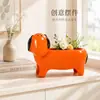 Macetas suculentas con forma de perro transfronterizas, decoraciones de escritorio, adornos para macetas de jardín interior y exterior, balcón, patio, venta al por mayor