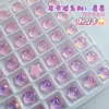 Decorações 3D para Unhas Mocha Dopamina Fundo Plano Pequena Lua Estrela Borboleta Pedras de Strass para Unhas Mocha Decorações para Ponta dos Dedos