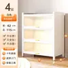 Estantería de acero con puertas, librero, estante de almacenamiento multicapa para niños, gabinete de almacenamiento para sala de estar, gabinete de almacenamiento a prueba de polvo de hierro forjado montado en la pared