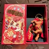 2026 Año del Caballo Mascota Caballo del Zodiaco Llavero Lindo Dibujo Animado Estilo Chino Colgante para Bolso Set Regalo Pequeño