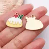 Mistura de 20 Estilos de Folha de Bordo Amarela com Gotejamento de Óleo Lua Favo de Mel Acessórios de Joias Pingentes DIY Pulseira Colar Chaveiro Charms