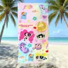 Toalla de Playa de Microfibra de Las Chicas Superpoderosas Secado Rápido y Absorbente de Agua Toalla de Baño para Nadar Infantil Portátil para Viajes Tamaño Grande