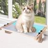 Marco de escalada para gatos de madera nuevo transfronterizo Hamaca colgante para gatos en alféizar Cama nido para gatos junto a la cama Suministros para mascotas Mesa de saltos para gatos
