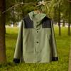 Carga Tres en Uno Ropa Ropa de Trabajo Estampado de Logotipo Bordado Ropa de Trabajo Uniforme Escolar Abrigo Desmontable Otoño e Invierno