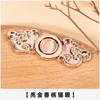 Hebilla Metálica de Piedra Ojo de Gato Botón Cheongsam Ming Hanfu Hebilla Retro Xiangyun Guofeng Botón Accesorios Hombro Nube