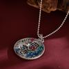 Colgante de Fénix Esmalte Cloisonné Estilo Nuevo para Mujer Moda Personalizado Pavo Real Gota de Pegamento Esmalte Cinta Colgante para Estudiantes Regalo de Cumpleaños
