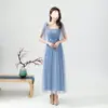 Vestidos de dama de honor con un encanto etéreo para un grupo de hermanas, ajustados, sencillos y elegantes, adecuados para actuaciones de coro y graduación, directo de fábrica