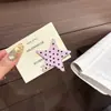 Pinza para el pelo de estilo coreano, nuevo, con lunares de estrella frescos, pinza versátil de estilo simple y femenino, pinza para flequillo sin costuras, dulce accesorio para el pelo