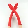 Guantes de malla fina alargados elásticos de 55 cm para mujer, finos, protección solar, vestido de moda con accesorios de traje sexy, comercio exterior
