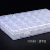 Caixa de Joias com 28 Compartimentos Montável e Desmontável Caixa de Armazenamento para Joias de Nail Art Caixa com Compartimentos para Diamantes de Liga de Diamante Pequenos Acessórios de Nail Art