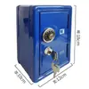 Entrega en una sola pieza mini caja fuerte de metal alcancía creativa caja fuerte con llave decoración fabricante en stock