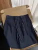 Shorts de Lino Tencel Estilo Old Money para Hombre, Pantalones Casuales de Algodón y Lino Finos y Holgados de Verano, Shorts de Traje Estilo Maduro