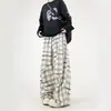 Pantalones de cuadros de estilo relajado para hombre, corte holgado, casual, otoño, retro americano vintage, pantalones de moda