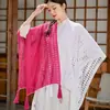 Nova Moda Toalha Dividida com Cheongsam Novo Estilo Chinês Novo Artístico Primavera e Verão Xale de Menina Elegante Outer