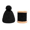 Chapéu de lã tricotado para outono e inverno com forro de fleece, chapéu de chenille espessado para proteção das orelhas, chapéu com aquecedor de pescoço integrado, à prova de frio e quente