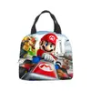 Bolsa de almuerzo portátil Mario, lonchera, bolsa de comida para estudiantes y niños, lonchera, lonchera, lonchera, lonchera de aluminio, lonchera aislante