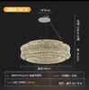 Lustre de Cristal de Luxo Leve Italiano para Sala de Estar Simples de Alto Padrão para Villa Sala de Jantar Quarto Hall Lâmpada Principal 2024 Novo