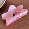 Presilha de Cabelo Céu Estrelado com Glitter Fino de Alta Qualidade, Presilha de Cabelo Grande de Acrílico, Presilha Tubarão, Acessório de Cabelo Fofo e Versátil de Alta Qualidade