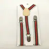 Pinzas para Tirantes de Niña Rayas de Niño Igual que para Niños Pinzas para Tirantes Retro de Bebé Niña Tira Colorida Tirantes de Colores para Pantalones