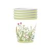 Amazon Flor de Primavera Vajilla de Papel Desechable Plato de Flores Silvestres Vaso de Papel para Fiesta de Cumpleaños Servilleta de Papel Cuchillo y Tenedor Cuchara Pajita