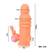 Camisinha Vibratória Tipo Faixa Dente de Lobo, Anel de Cristal para Pênis Estendido e Espessado, Produtos para Adultos Divertidos de Ressonância para Casais