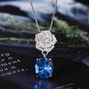 2024 Novo Conjunto Zhuangshengsheng Joias Base de Cobre Banhado a Ouro Corindo Simulado Retrô Elegante Camélia 10*12