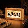 Porta-retrato com pintura de luz em tira longa, porta-retrato artístico com caligrafia criativa luminosa, porta-retrato decorativo para ambiente de quarto, suporte de mesa para exibição