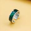 Nuevo diseño de nicho de anillo verde fluorescente, moda simple, ins Net rojo, fabricantes de viento de Hong Kong al por mayor