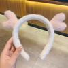 Xingdelu misma diadema de orejas de conejo Corea del Sur celebridad de Internet linda muñeca de dibujos animados pasador diadema cara de felpa lavado al por mayor