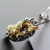Nafoge Joias de Prata Atacado Pingente de Prata Artesanal Pingente de Prata 925 Sterling Peixe Anual Pingente de Prata Tailandesa Vintage