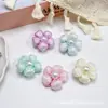 Accesorios de Flor de Perla de Tela, Adornos de Flor Hechos a Mano, Accesorios para Joyería DIY, Accesorios para el Cabello, Ropa, Zapatos, Calcetines, Accesorios para Juguetes