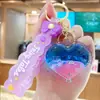 Llavero de Botella de Arena Movediza Hada Delfín, Colgante Exquisito y Lindo de Botella a la Deriva para Coche, Decoración de Mochila, Pequeño Regalo